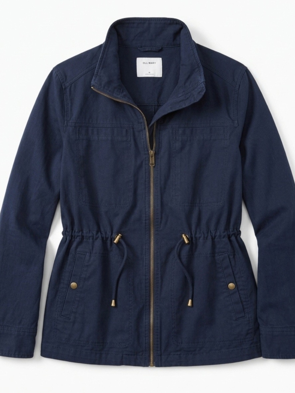 Old Navy Navy Drawstring Utility Jacket